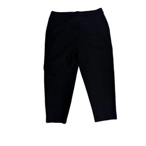 NWT EILEEN FISHER, Black Cropped Trouser, sz. M, Tencel ponte $248